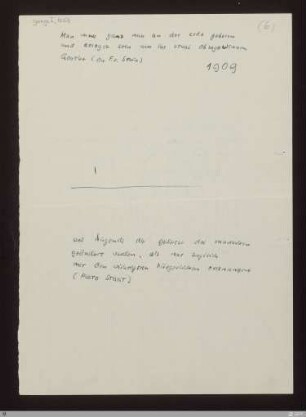 6) Man muss ganz nah an der erde geboren : [NLB, S. 101/103] / Niederschrift von Berthold Schenk von Stauffenberg