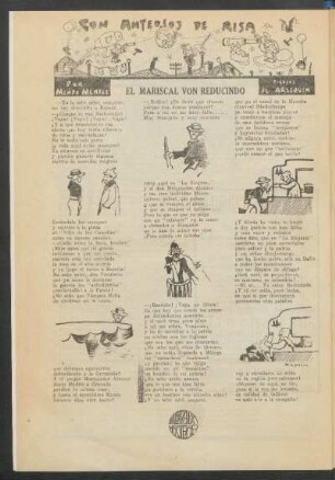 Con anteojos de risa : El Mariscal von Reducindo