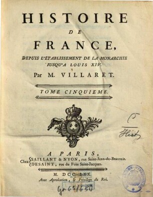 Histoire de France, 5