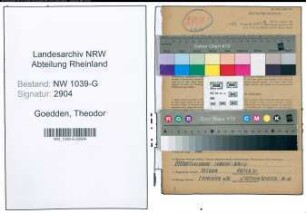 Entnazifizierung Theodor Goedden , geb. 30.05.1909 (Milchkontrolleur)