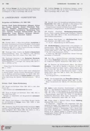 III. Landeskunde. Kunststätten