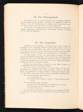 III. Das Nebengebäude.