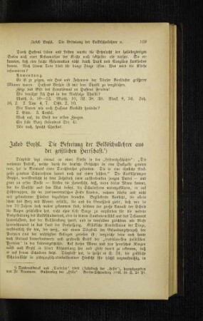 Jakob Beyhl. Die Befreiung der Volksschullehrer aus der geistlichen Herrschaft