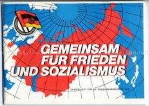 Sammelheft mit Sondermarken der Gesellschaft für Deutsch-Sowjetische Freundschaft 1984