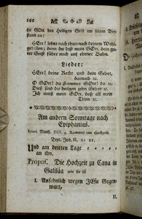 Am andern Sonntage nach Epiphanias.
