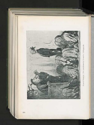 Der amerikanische Gesandte. Lithographie.