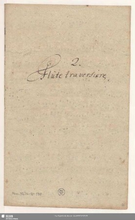 2. Flûte traversiere.