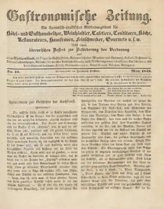 No. 10 (März 1842)