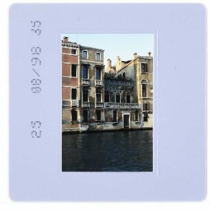 Venedig, Canal Grande : Fassaden am Canal Grande gegenüber vom Campo San Stae