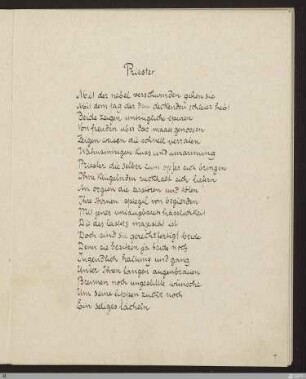 Priester : [SW I: H8]; [SW I, S. 74-128]