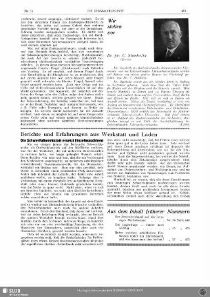 Wir stellen vor : Dr. jur. C. Staehelin