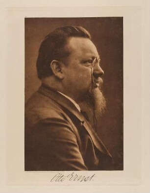 "Otto Ernst (Hamburger Dichterkreis)" aus der Mappe "Hamburgische Männer und Frauen am Anfang des XX. Jahrhunderts"