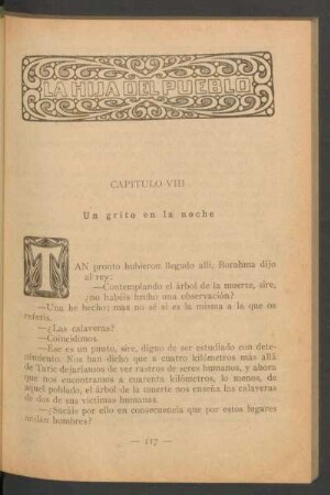 Capítulo VIII - Un grito en la noche