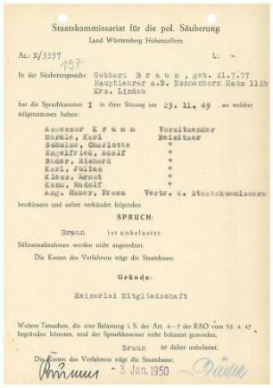 Braun, Gebhard