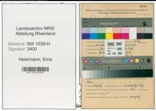 Entnazifizierung Erna Heiermann , geb. 23.12.1914 (Fuersorgerin)