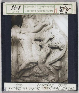 Moissac: Abteikirche St. Pierre, Turmhalle, Kapitell (Stoedtner-Nr. 102038)