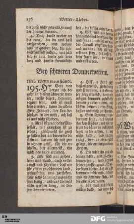Bey schweren Donnerwettern
