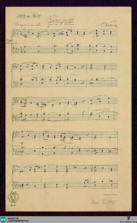 Ruhe sanft - Mus. Hs. 1145 : V, org; A|b