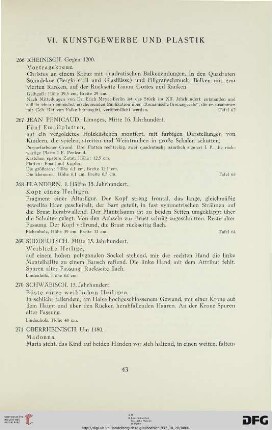 Plastik und Kunstgewerbe (Nr. 266-309)