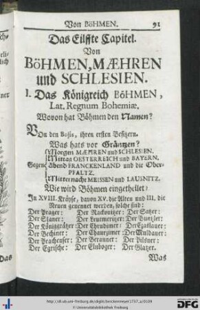 Das Eilffte Kapitel.