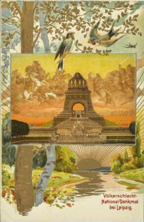 Völkerschlacht-National-Denkmal bei Leipzig.
