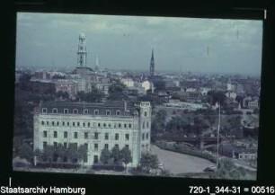 Blick vom Meteorologischen Institut auf die Innenstadt