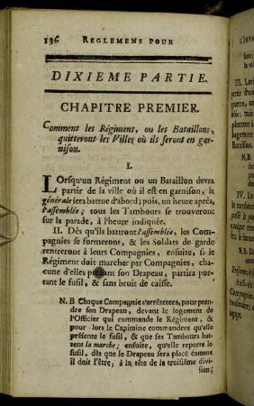 Dixieme Partie.