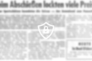 Beim Abschießen lockten viele Preise