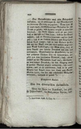 Fünfzehntes Kapitel. Von den chirurgischen Heilmitteln.