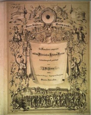 Bayer[ischer] Schützen-Festmarsch : für Pianoforte