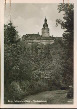 Ansichtskarte: Burg Falkenstein / Harz - Vorderansicht