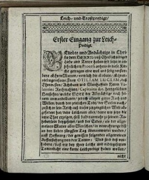 Leich- und Trostpredigt