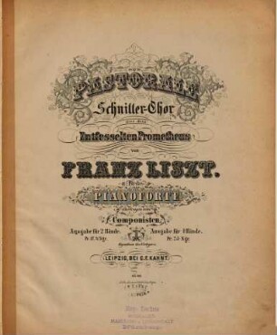 Pastorale : Schnitter-Chor aus d. Entfesselten Prometheus