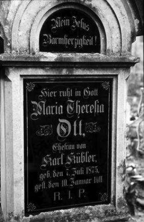 Feldbach: Grabtafel von Maria Theresia Ott