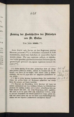 401-422, Katalog der Handschriften der Bibliothek von St. Gallen