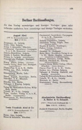 Berliner Buchhandlungen