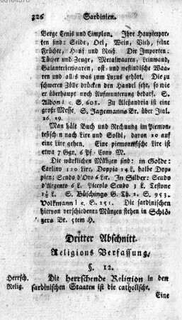 Dritter Abschnitt. Religions Verfassung