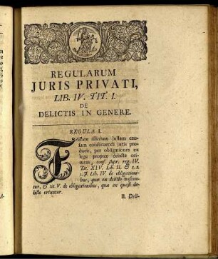 Regularum Juris Privati. Lib. IV.