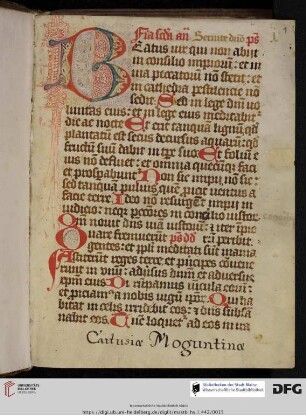 Psalterium feriatum