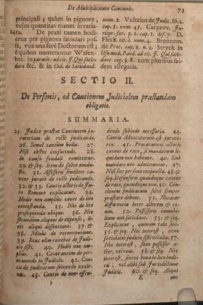 Sectio II. De Personis, ad Cautionem Judicialem praestandam obligatis.