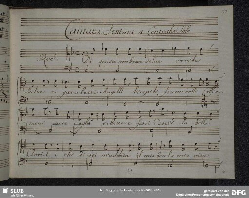 Cantata Settima a Contralto Solo
