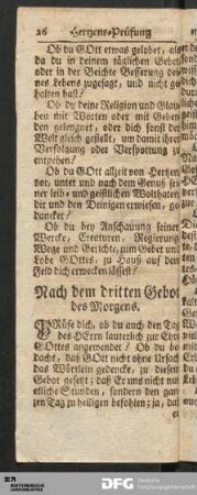 Hertzens-Prüfung nach dem dritten Gebot.