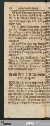 Hertzens-Prüfung nach dem dritten Gebot.