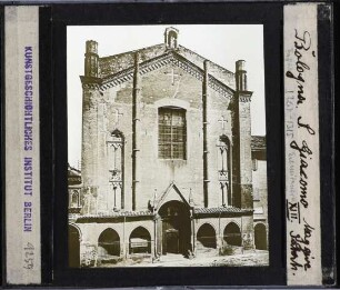 Bologna, S. Giacomo Maggiore : Außenansicht, Fassade