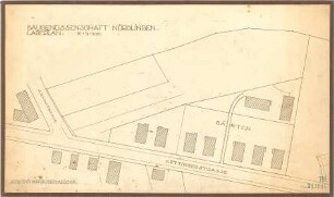 Fischer, Theodor; Nördlingen; Wohnhäuser Baugenossenschaft - Lageplan