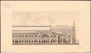 Hauptbahnhof, Frankfurt/Main Empfangsgebäude: Seitenansicht