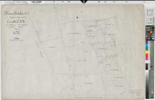 Dülmen (Dülmen), Zusammenlegung Leuste, Bl.2 Brouillonkarte I Flur 40,2