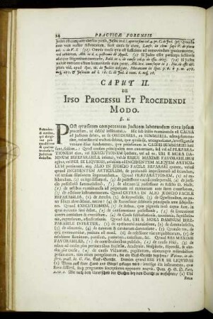Caput II. De Ipso Processu Et Procedendi Modo.