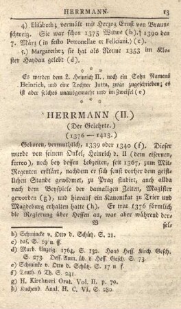 Herrmann (II.) (Der Gelehrte.) (1376 - 1413.)
