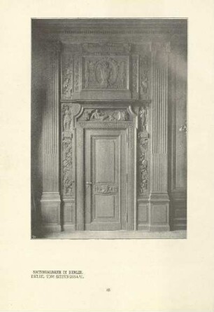 Nationalbank in Berlin. Detail vom Sitzungssaal